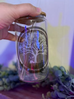 Supporting Autism Mama Glass Tumbler